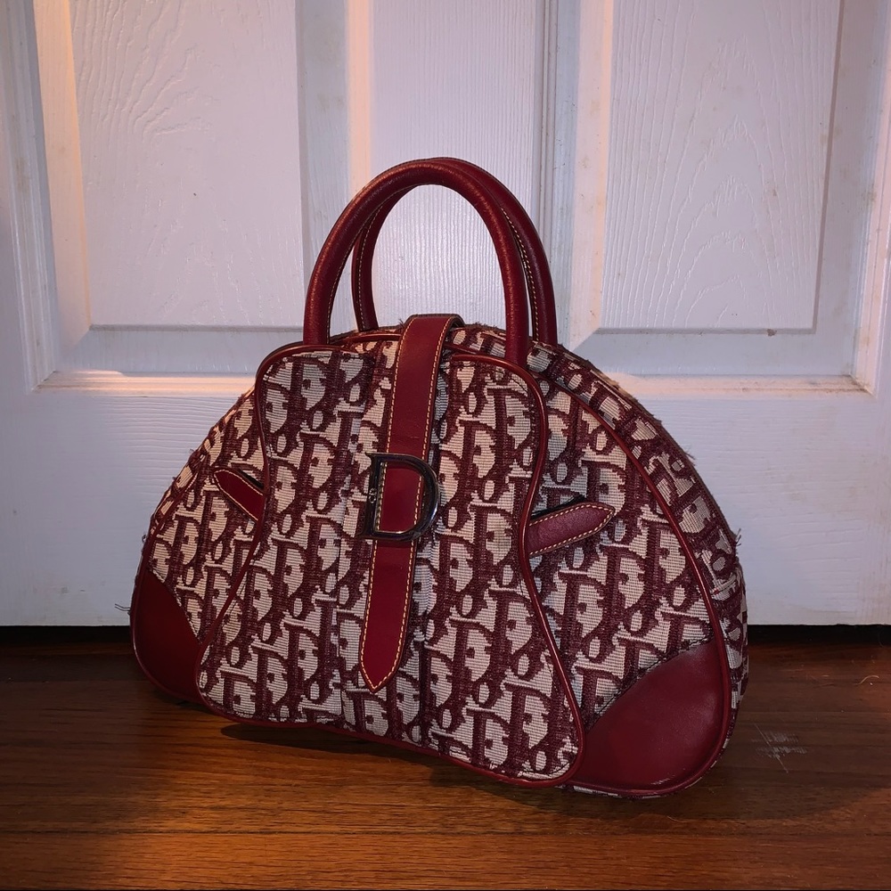 Vintage Dior Monogram Oblique Dome Saddlebag